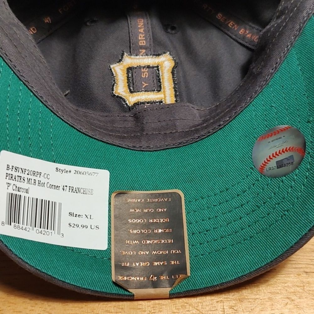 47 Brand Pittsburgh Pirates XL Stretchfit Hat - New - Picture 7 of 8